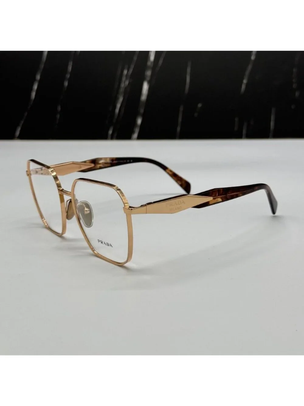 NWT Prada PR56ZV SVF1O1 Havana Gold Women Eyeglasses PR 56ZV